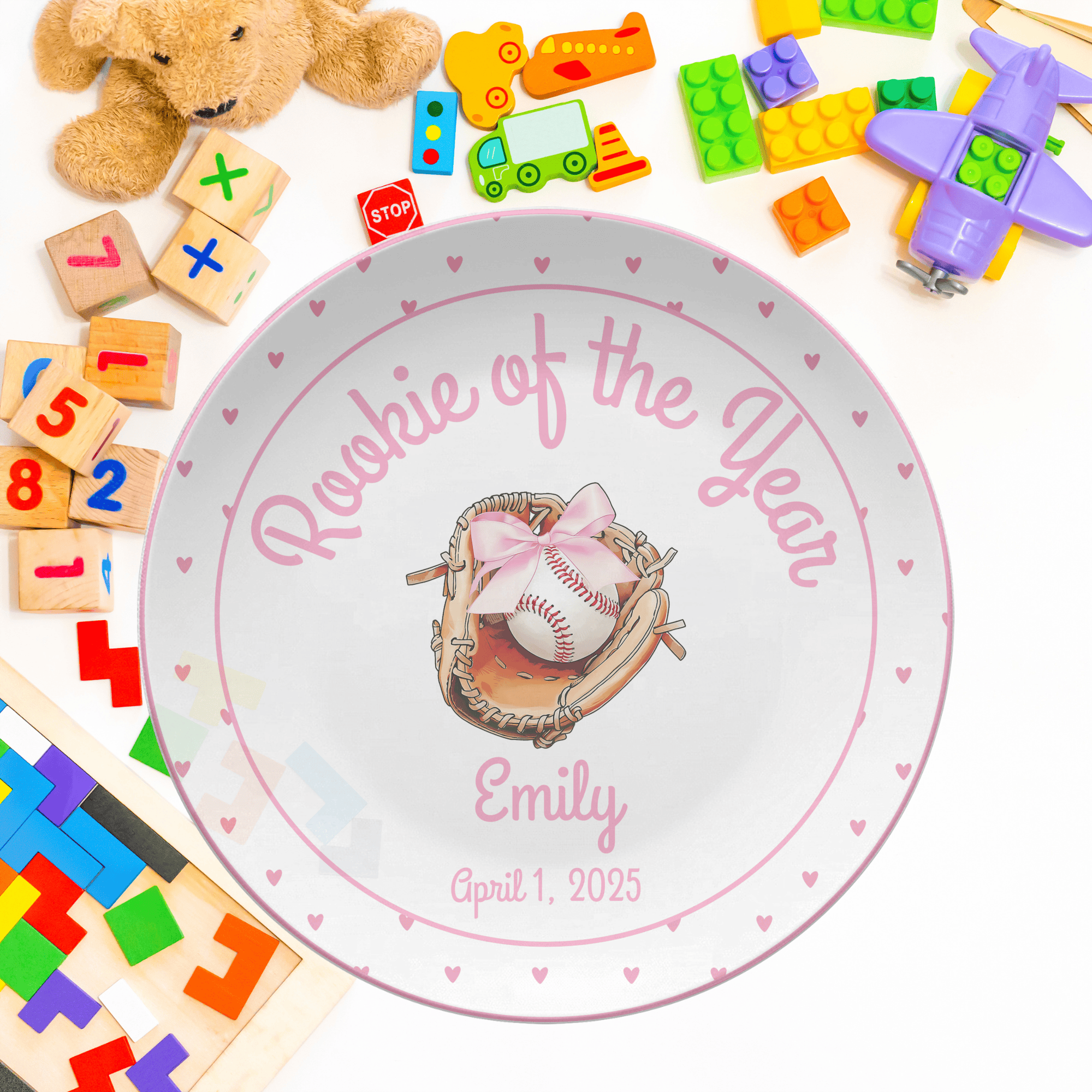 Rookie  Heart Birthday Plate by Lil Plate Shop