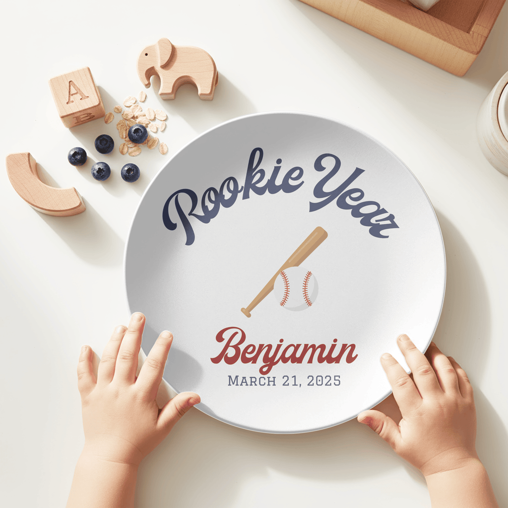 Rookie Year Birthday Plate by Lil Plate Shop