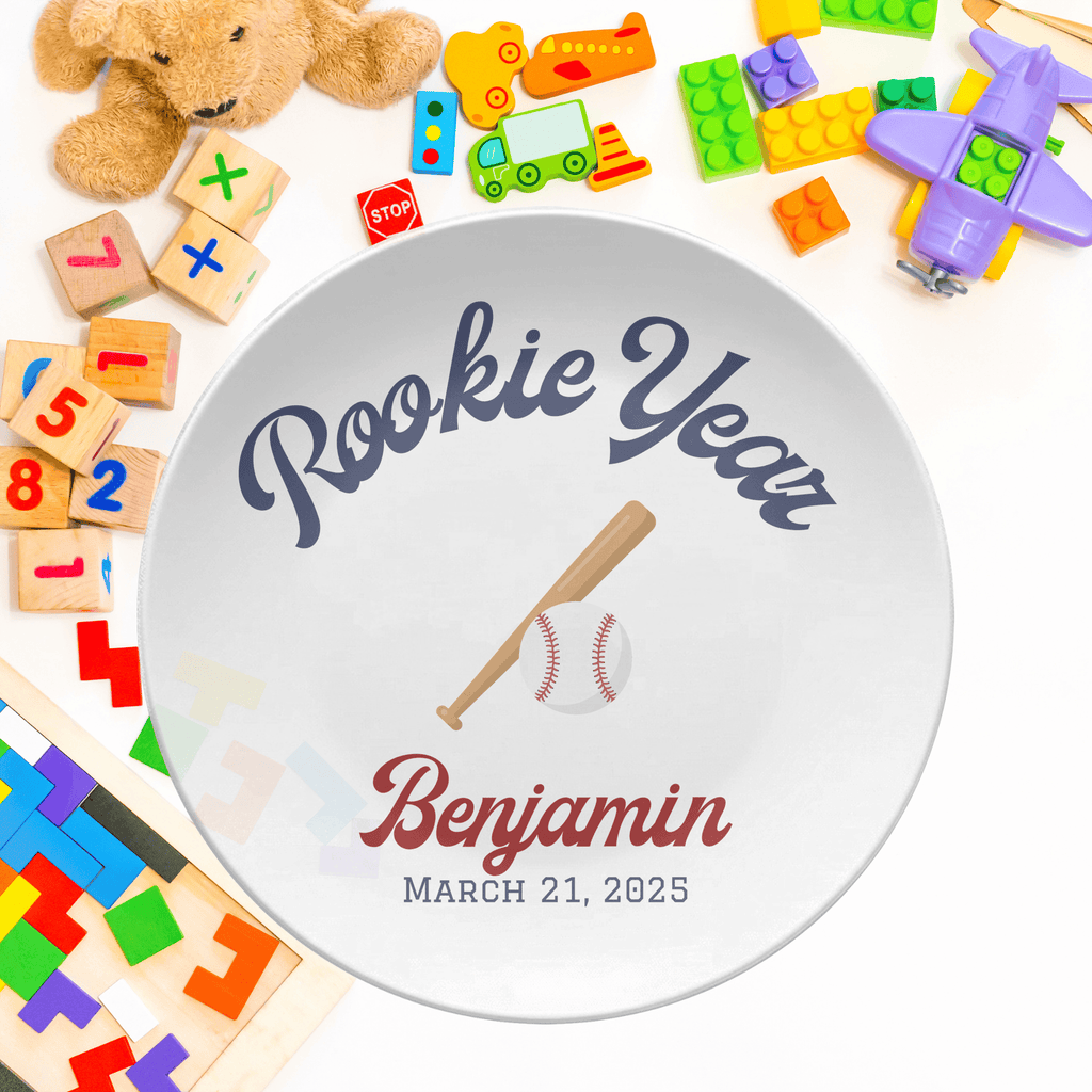 Rookie Year Birthday Plate by Lil Plate Shop