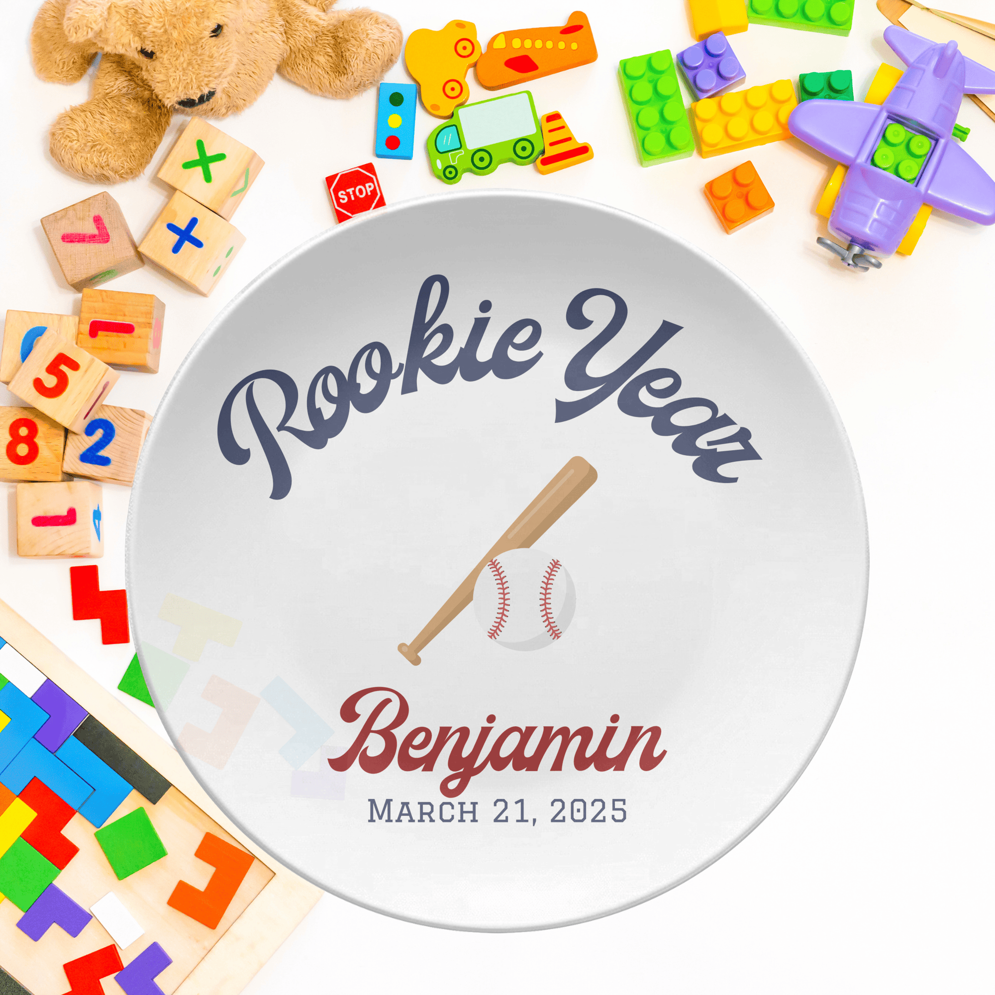 Rookie Year Birthday Plate by Lil Plate Shop