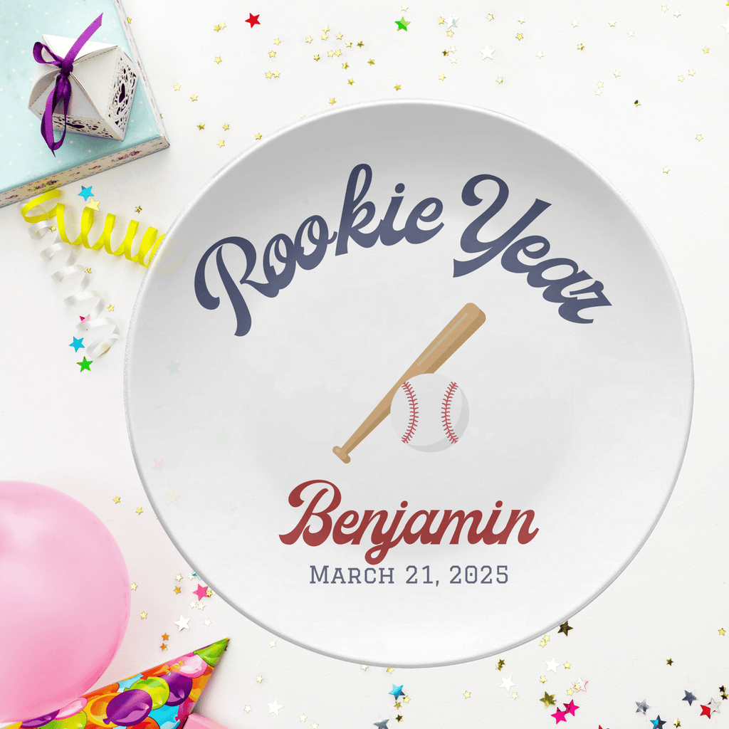 Rookie Year Birthday Plate by Lil Plate Shop