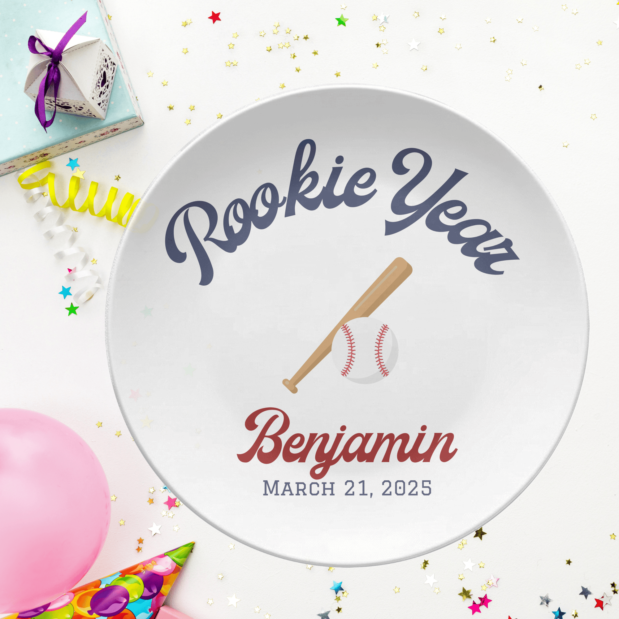 Rookie Year Birthday Plate by Lil Plate Shop