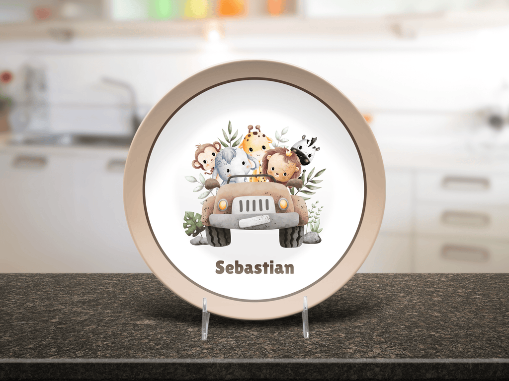 Safari Animal Plate by Lil Plate Shop