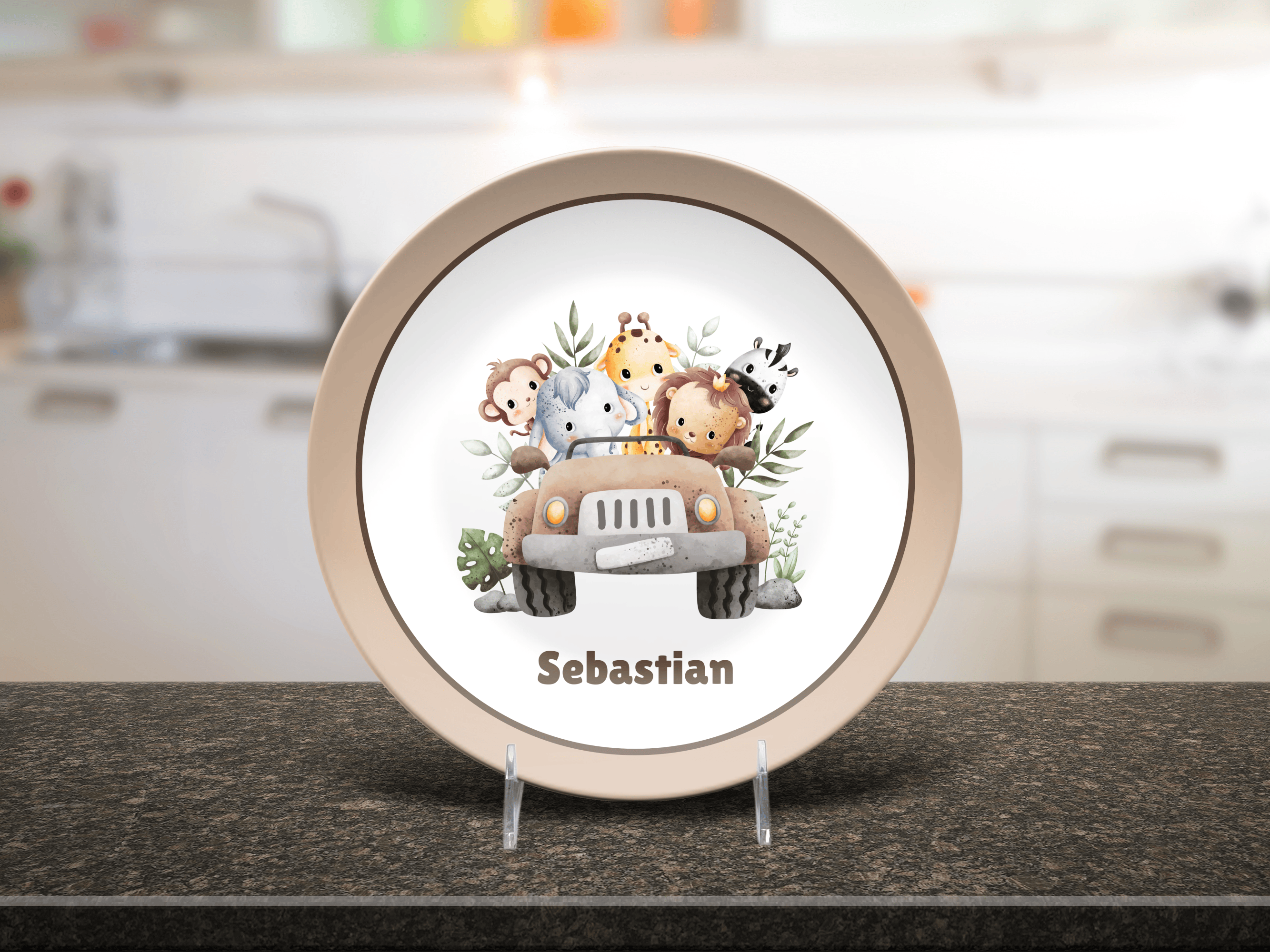 Safari Animal Plate by Lil Plate Shop