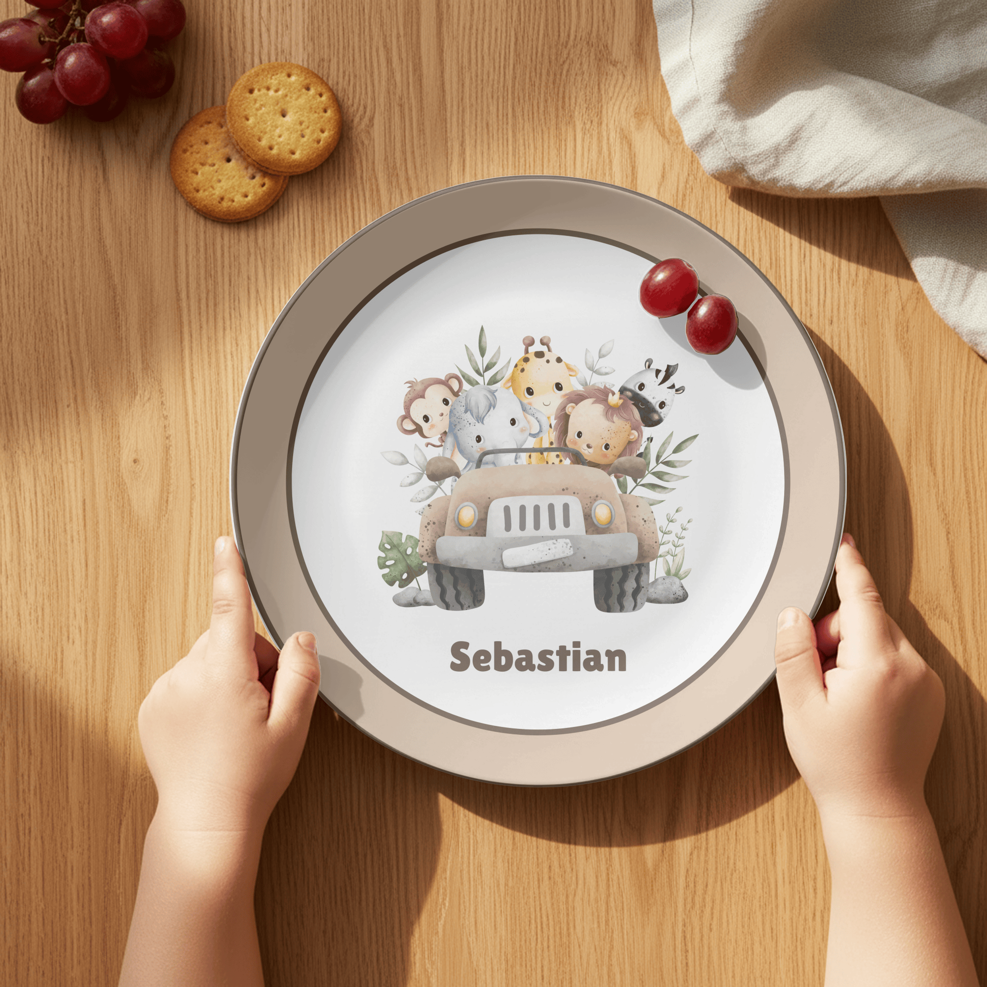 Safari Animal Plate by Lil Plate Shop