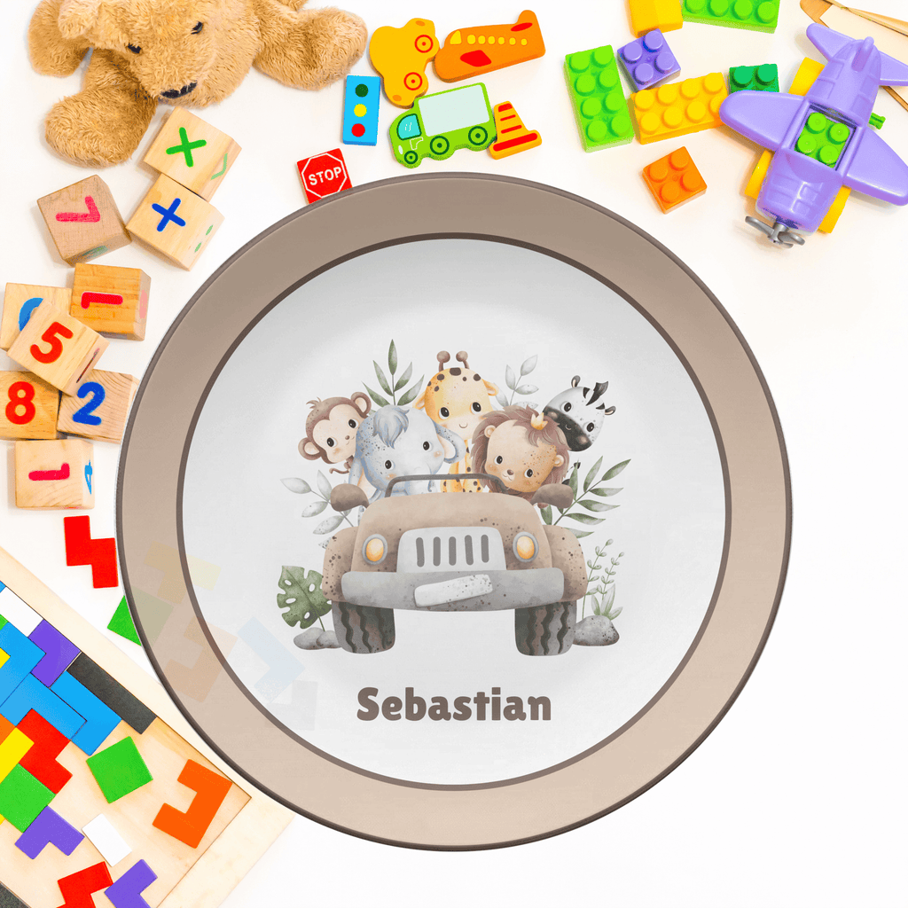 Safari Animal Plate by Lil Plate Shop