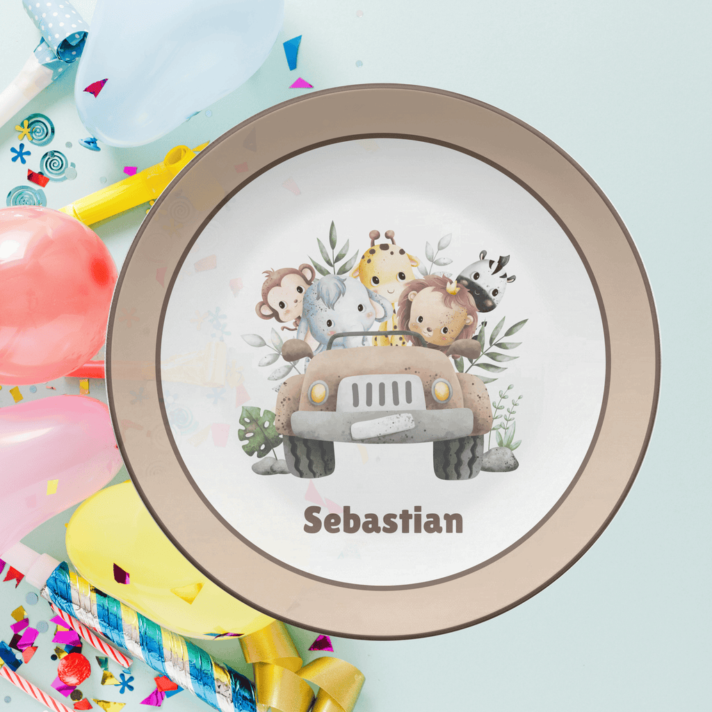 Safari Animal Plate by Lil Plate Shop
