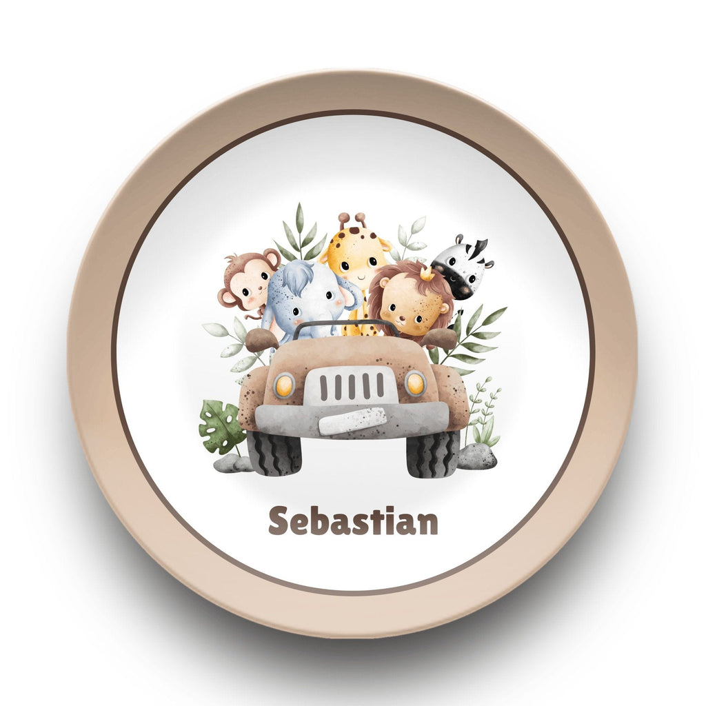 Safari Animal Plate Plate by Lil Plate Shop