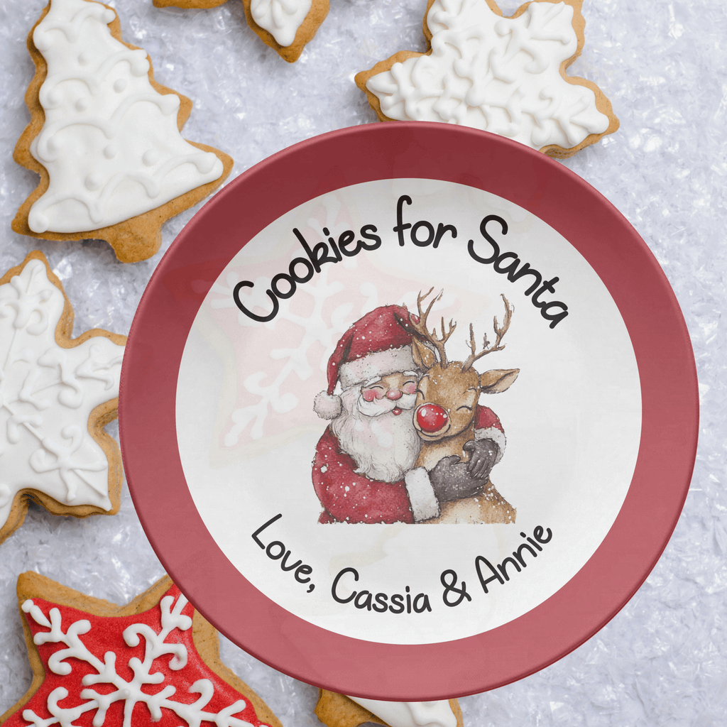 Santa Rudolph Cookies for Santa Plate by Lil Plate Shop