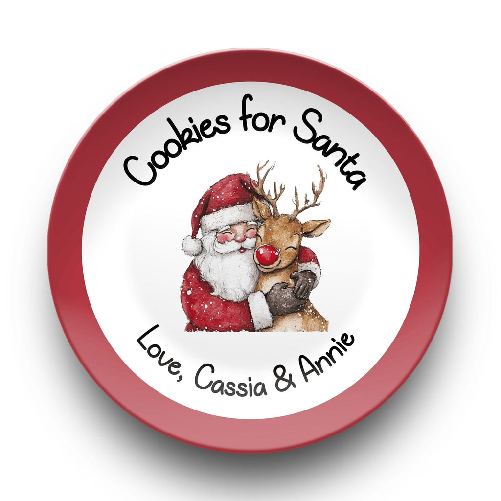 Santa Rudolph Cookies for Santa Plate by Lil Plate Shop