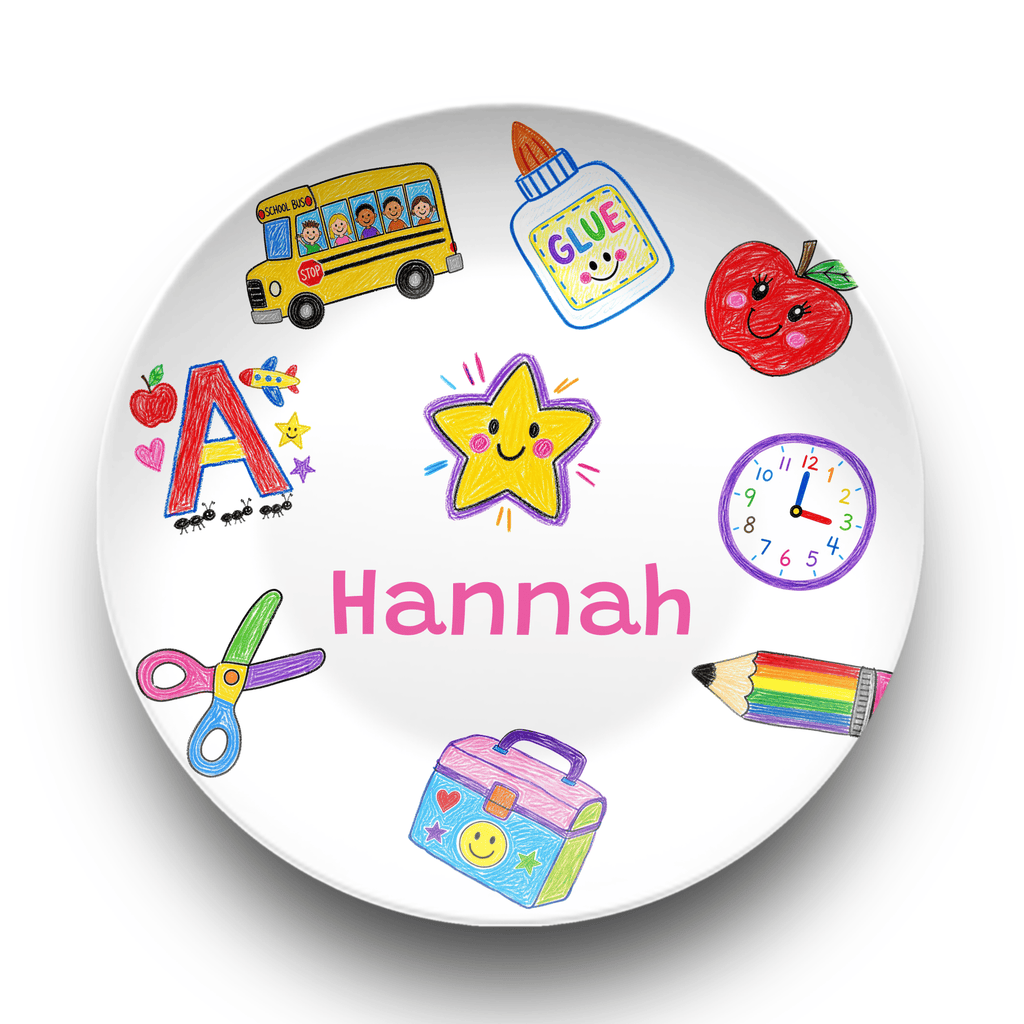 School Days Personalized Plate by Lil Plate Shop