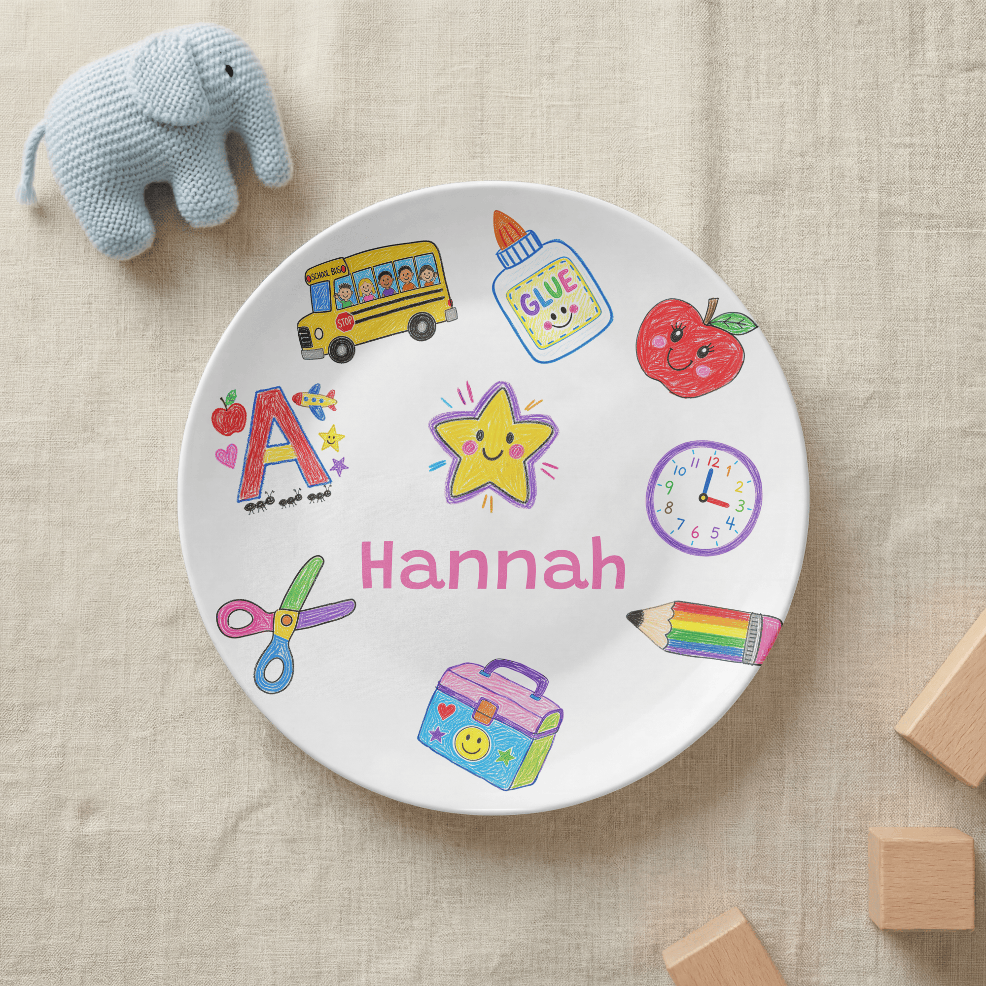 School Days Personalized Plate by Lil Plate Shop