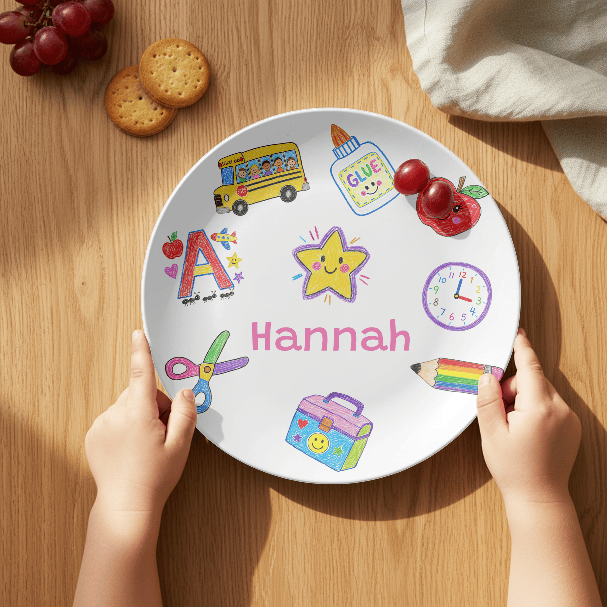 School Days Personalized Plate by Lil Plate Shop