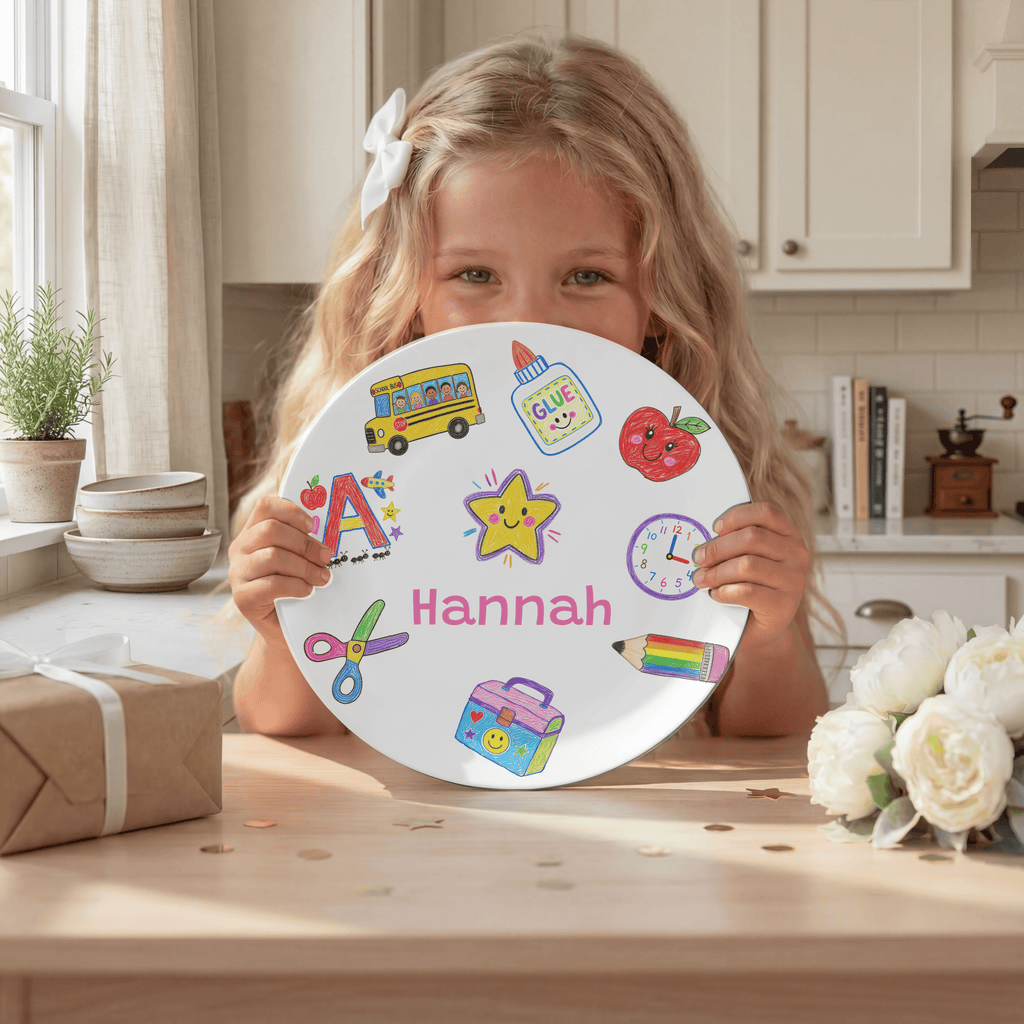 School Days Personalized Plate by Lil Plate Shop