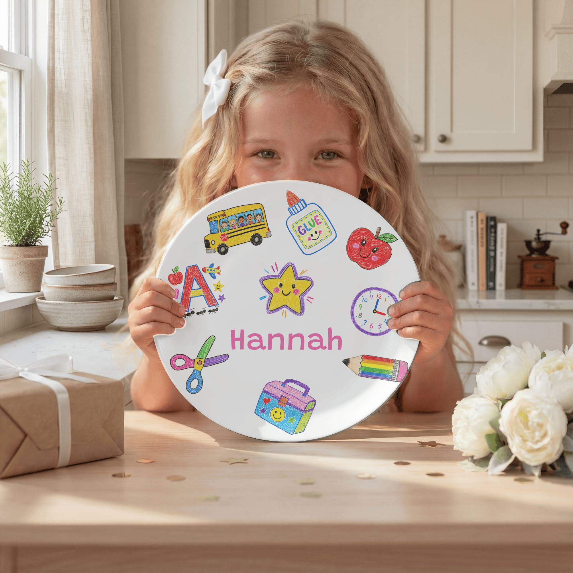 School Days Personalized Plate by Lil Plate Shop
