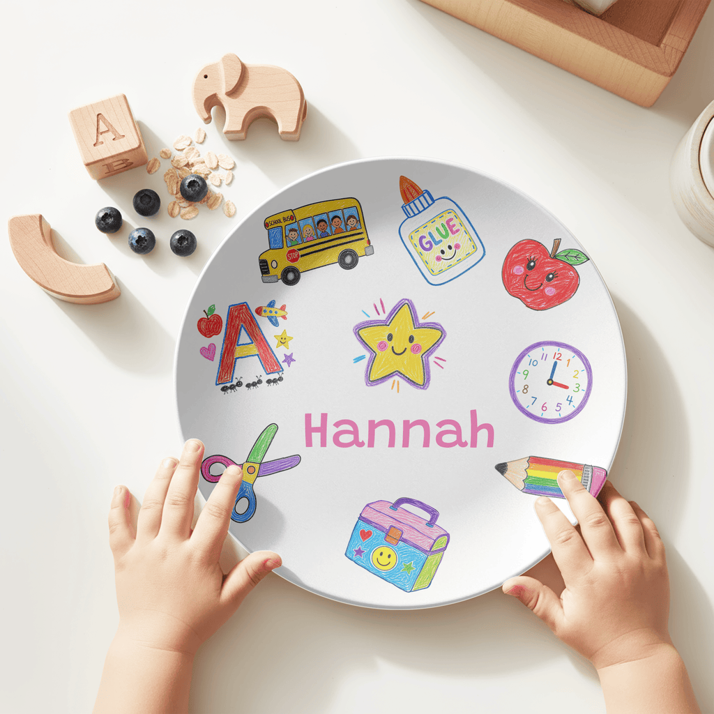 School Days Personalized Plate by Lil Plate Shop