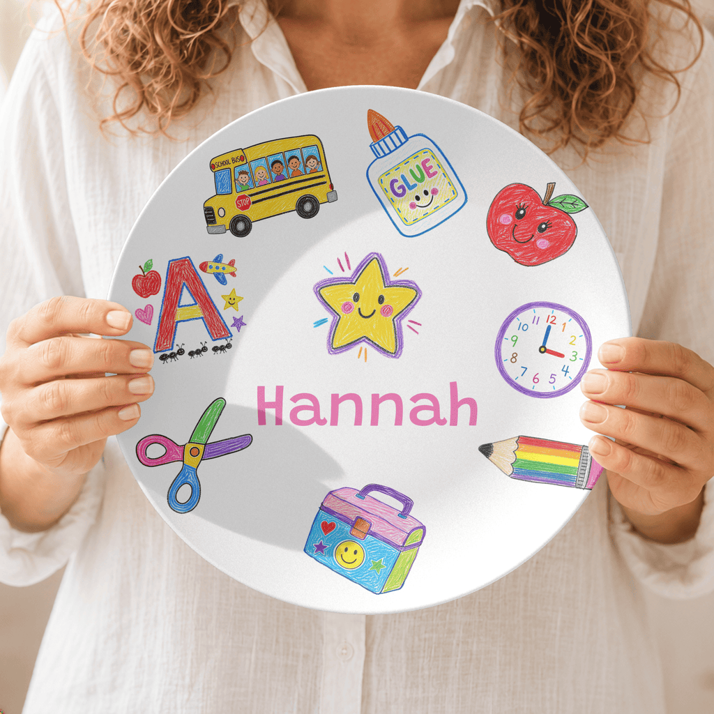 School Days Personalized Plate by Lil Plate Shop