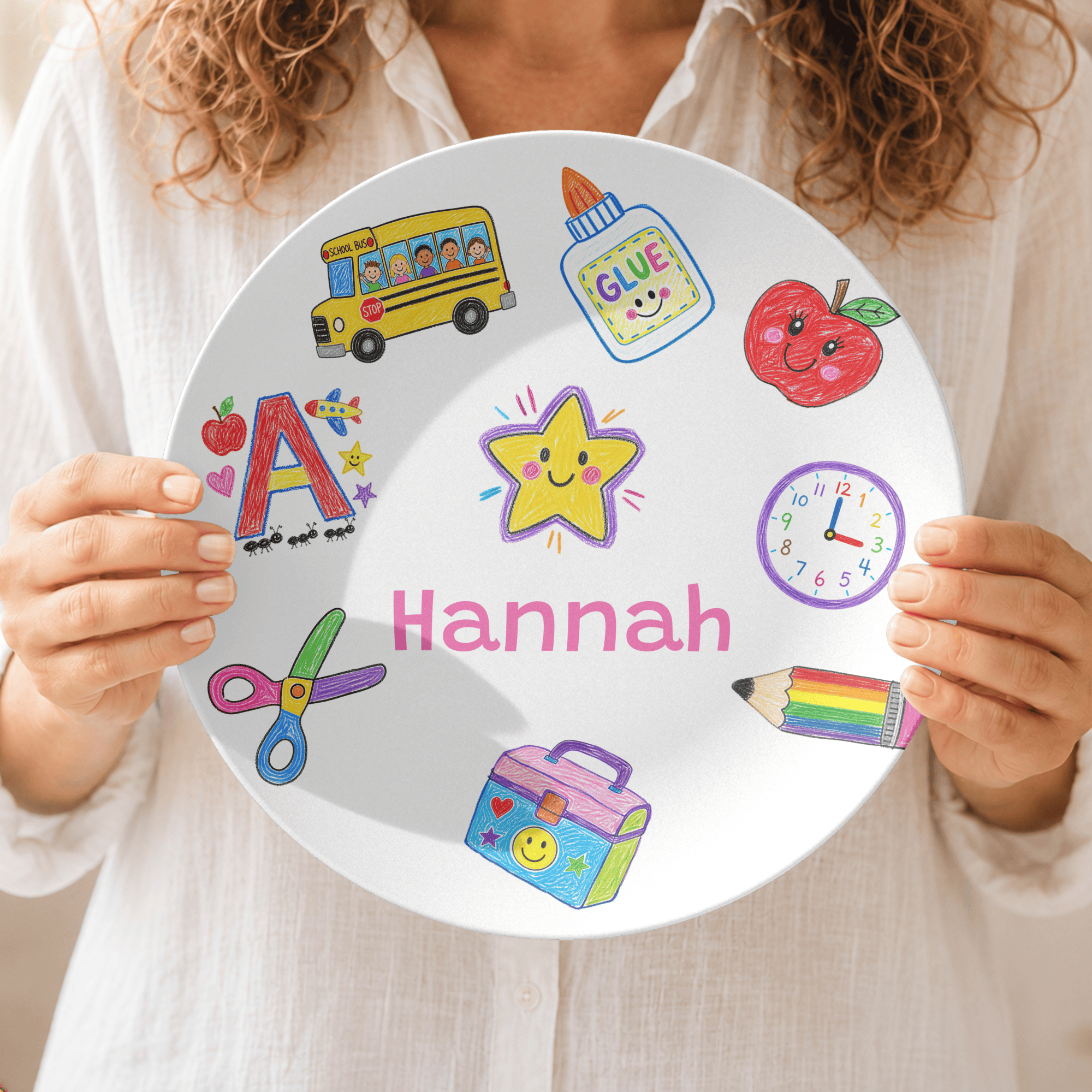 School Days Personalized Plate by Lil Plate Shop