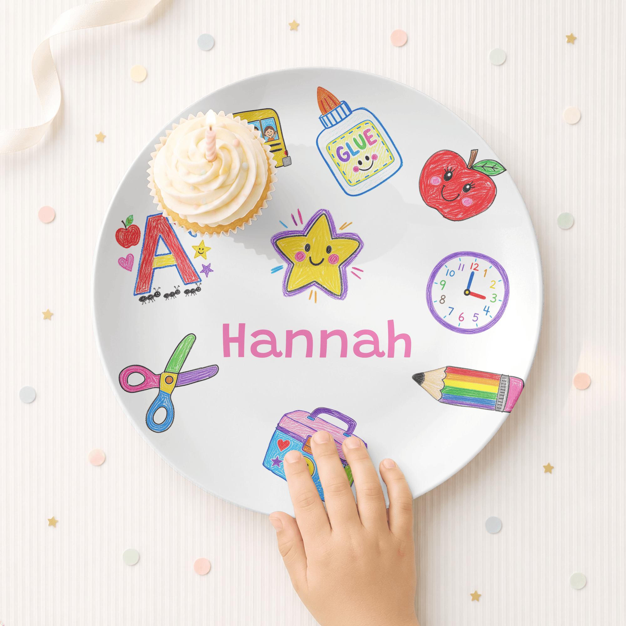 School Days Personalized Plate by Lil Plate Shop