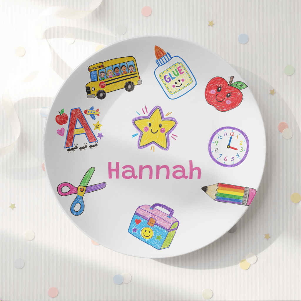 School Days Personalized Plate by Lil Plate Shop