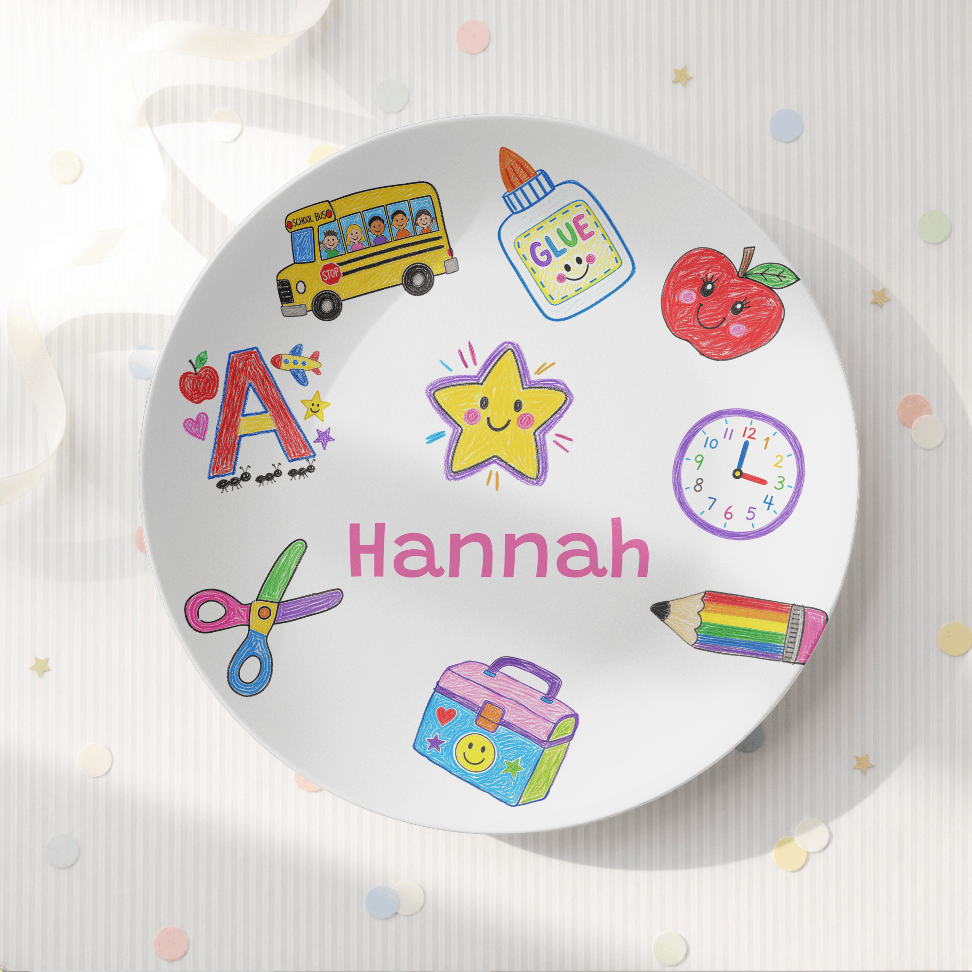 School Days Personalized Plate by Lil Plate Shop