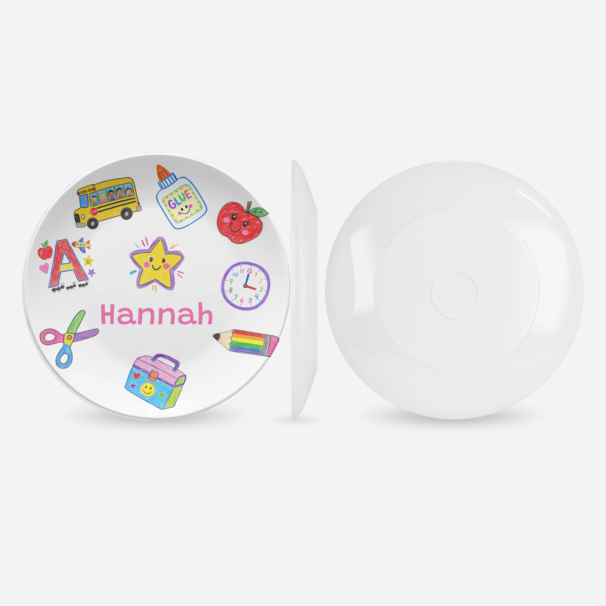 School Days Personalized Plate by Lil Plate Shop