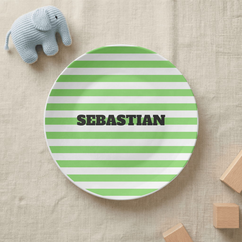 Select Stripe Color Name Plate by Lil Plate Shop