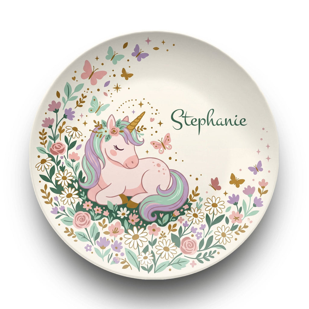 Sleeping Unicorn Plate by Lil Plate Shop