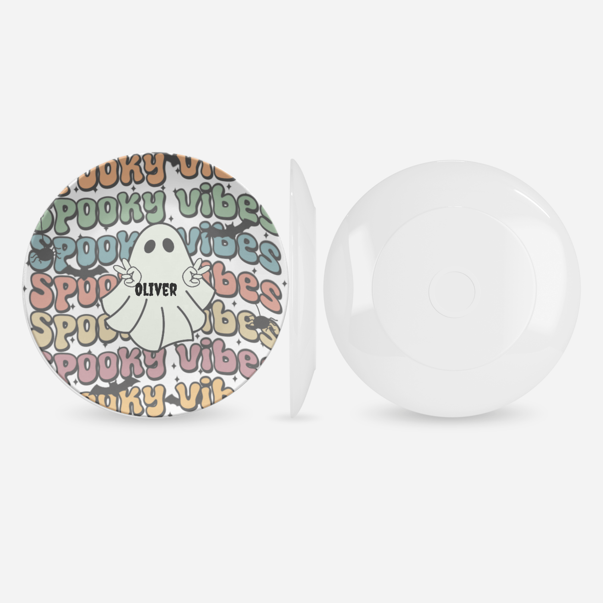 Spooky Vibes Ghost Plate by Lil Plate Shop