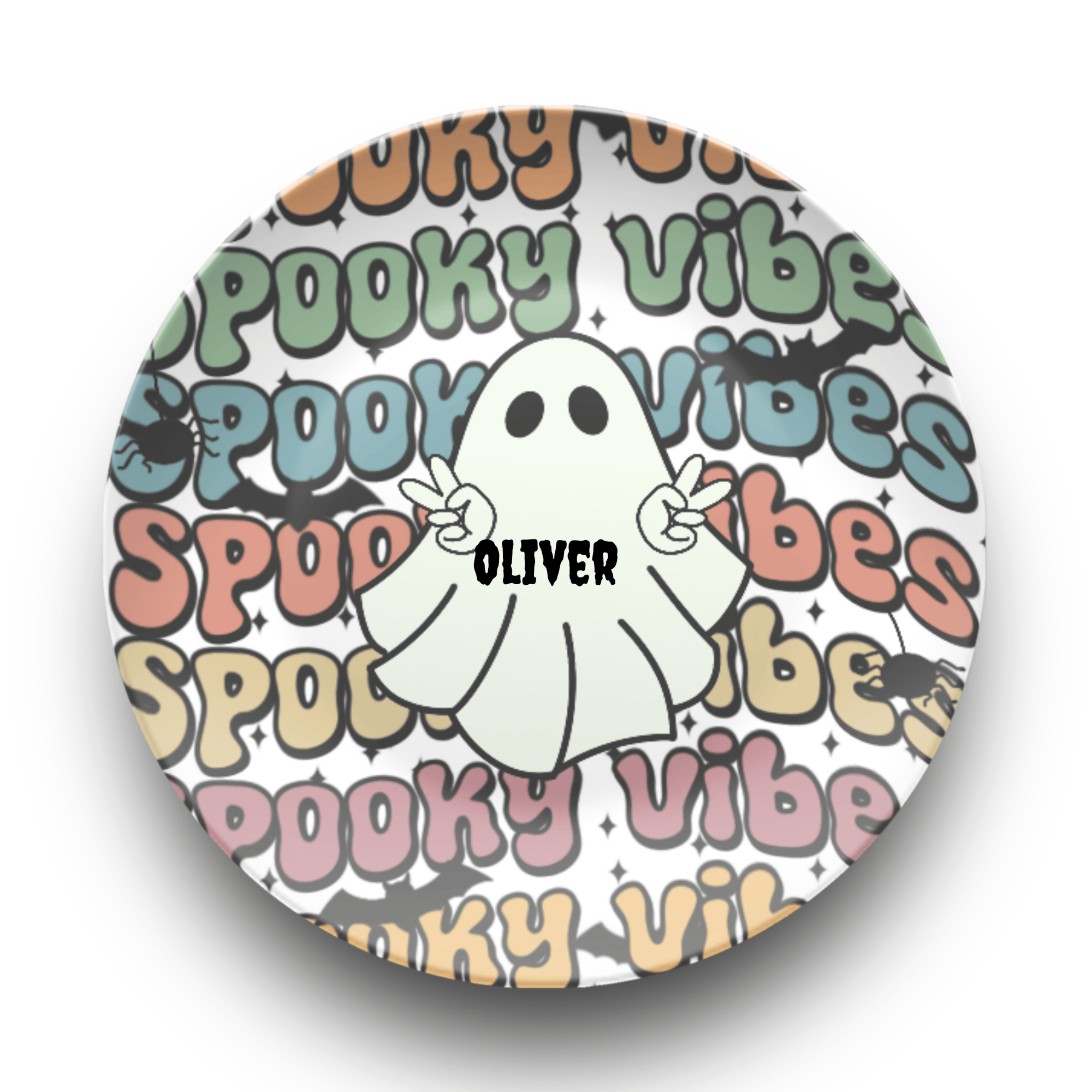 Spooky Vibes Ghost Plate Plate by Lil Plate Shop