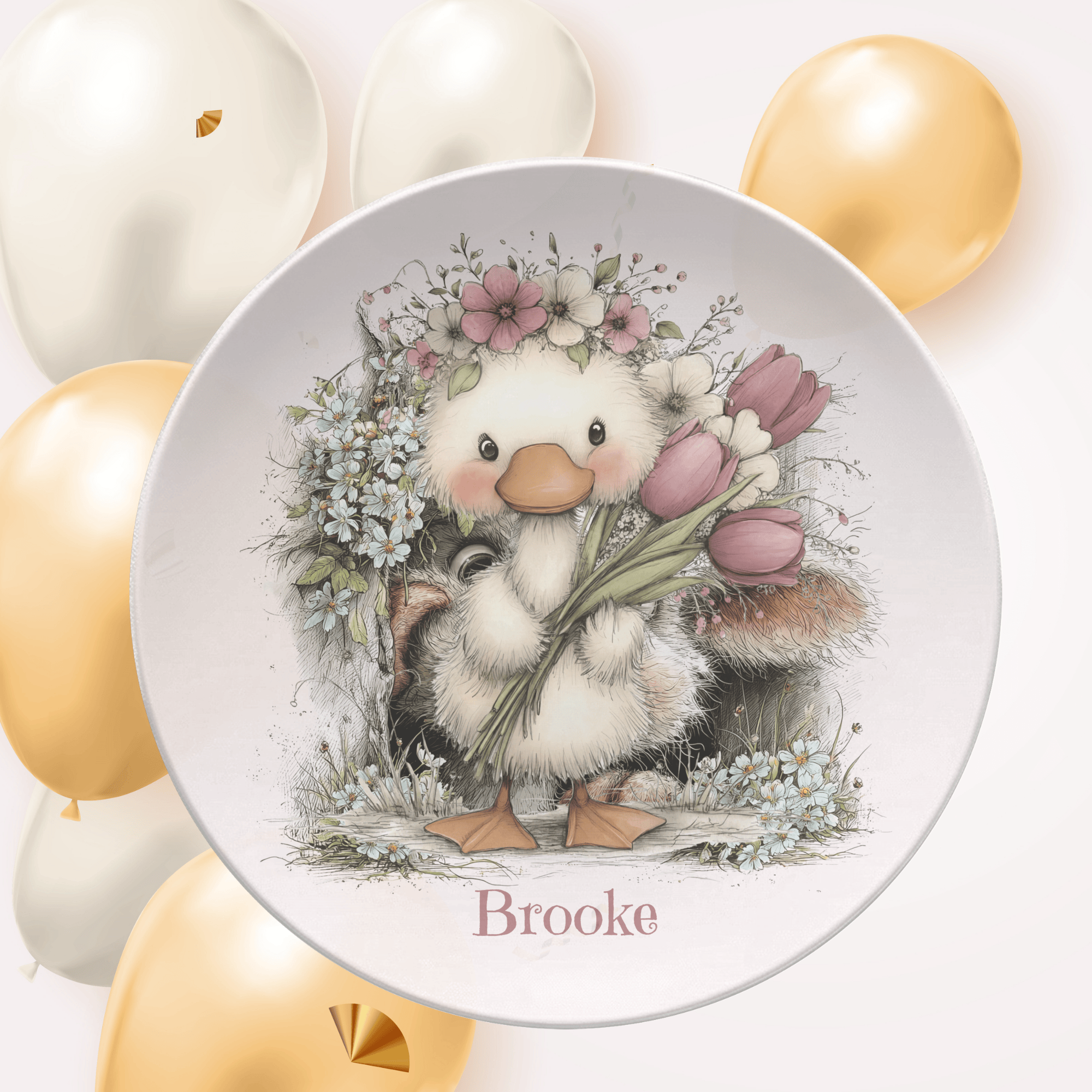 Spring Goose Plate by Lil Plate Shop