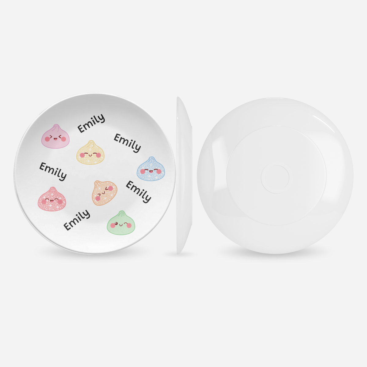 Squishy Dumpling Personalized Plate by Lil Plate Shop