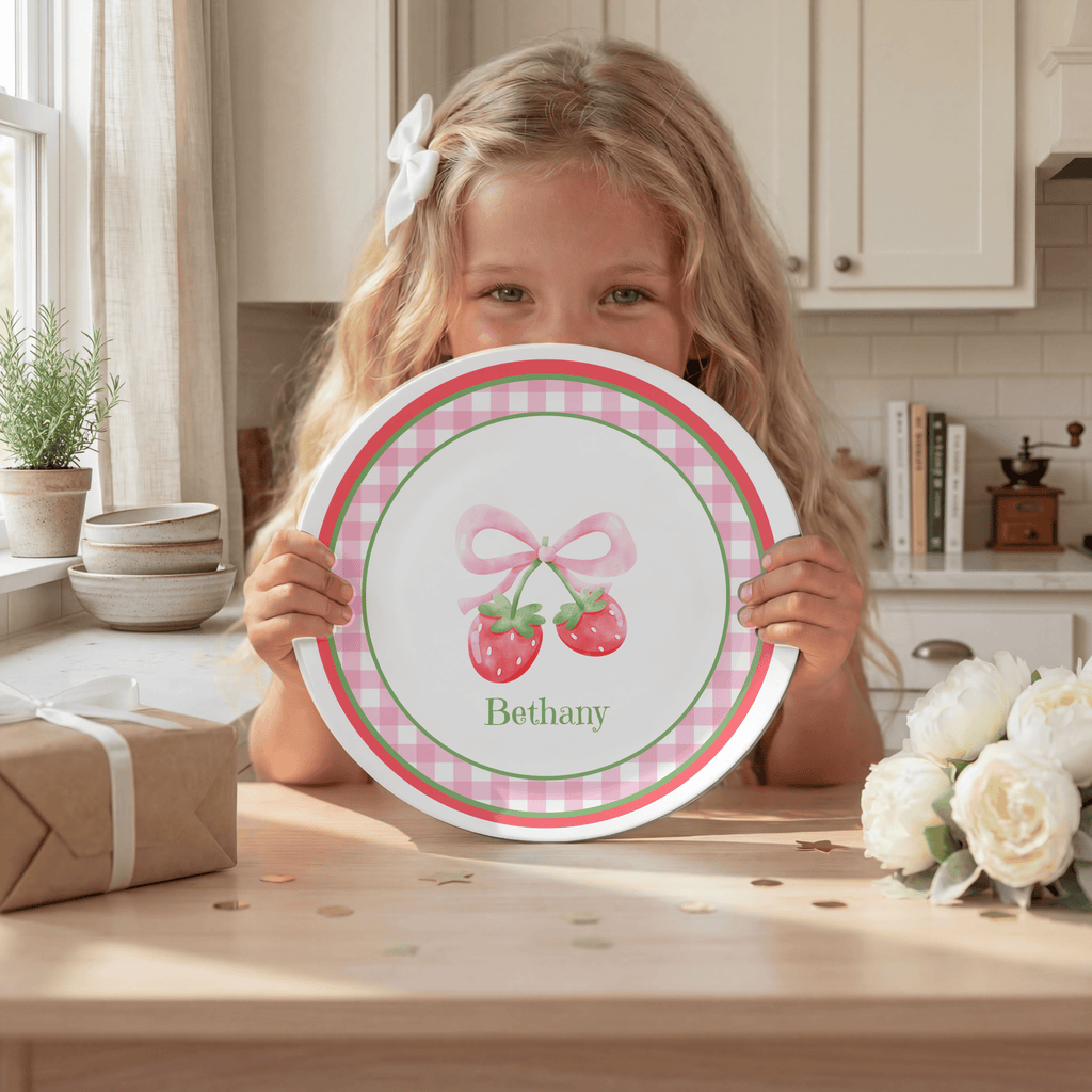 Strawberry Coquette Plate by Lil Plate Shop