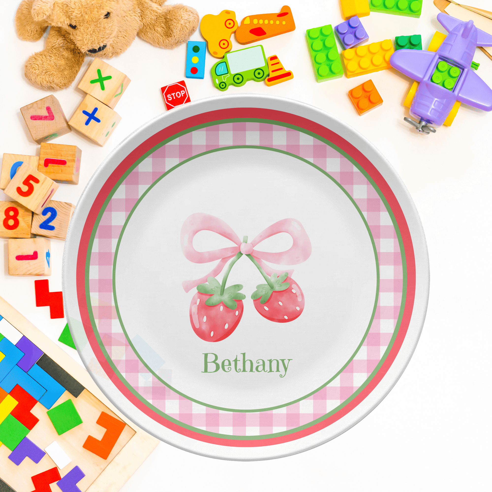 Strawberry Coquette Plate by Lil Plate Shop