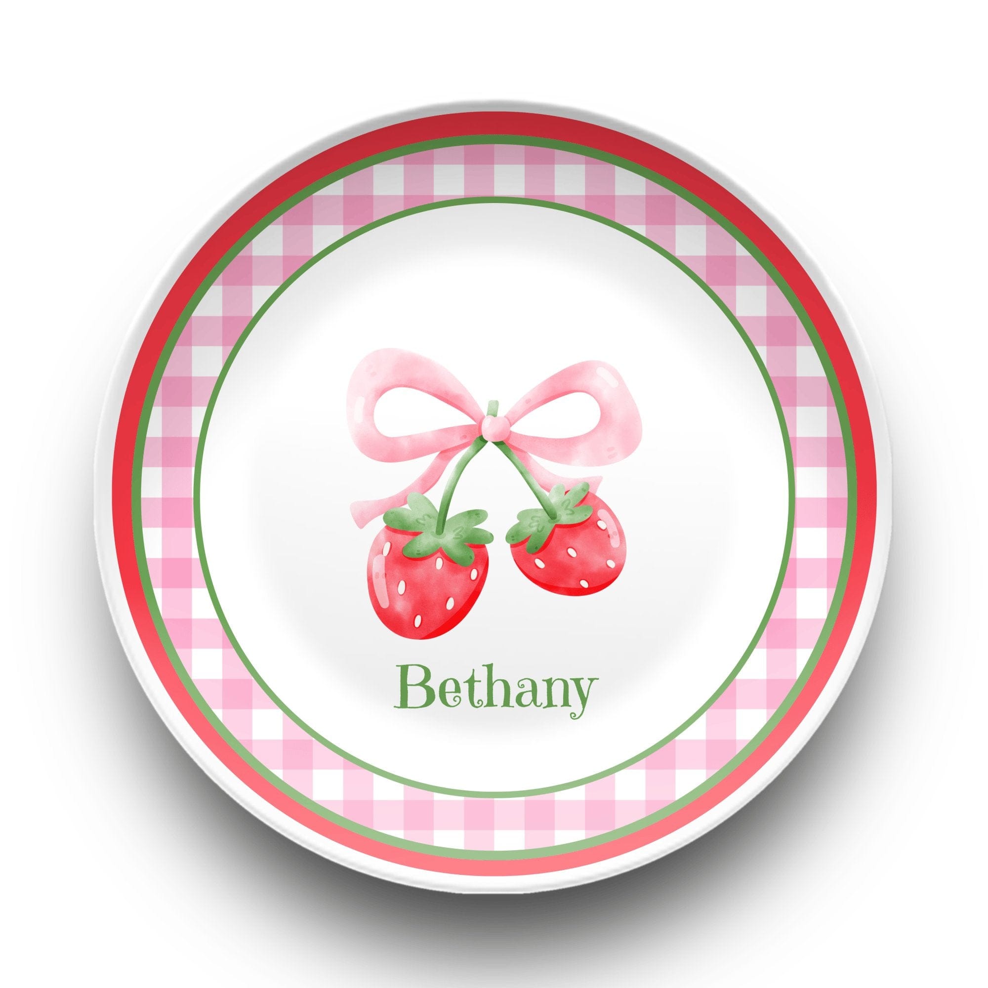 Strawberry Coquette Plate by Lil Plate Shop