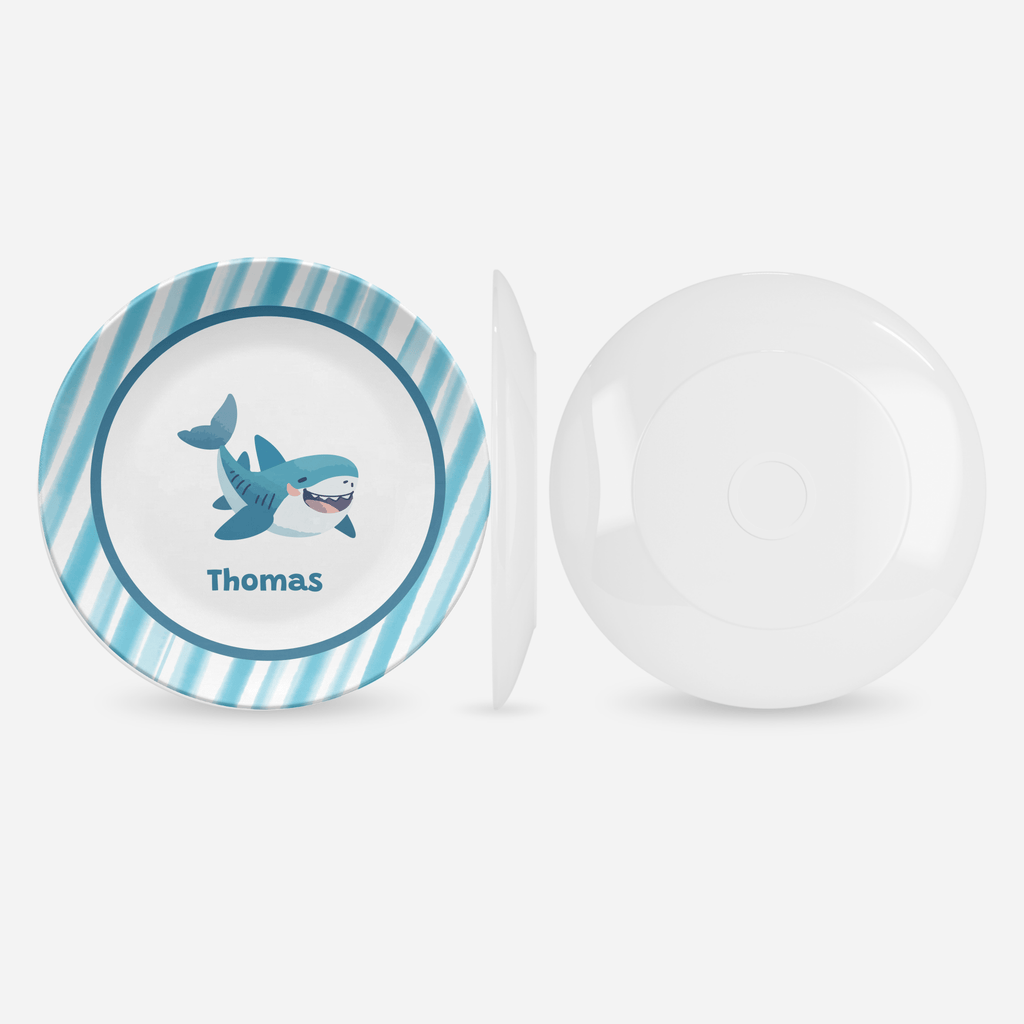 Striped Shark Plate by Lil Plate Shop