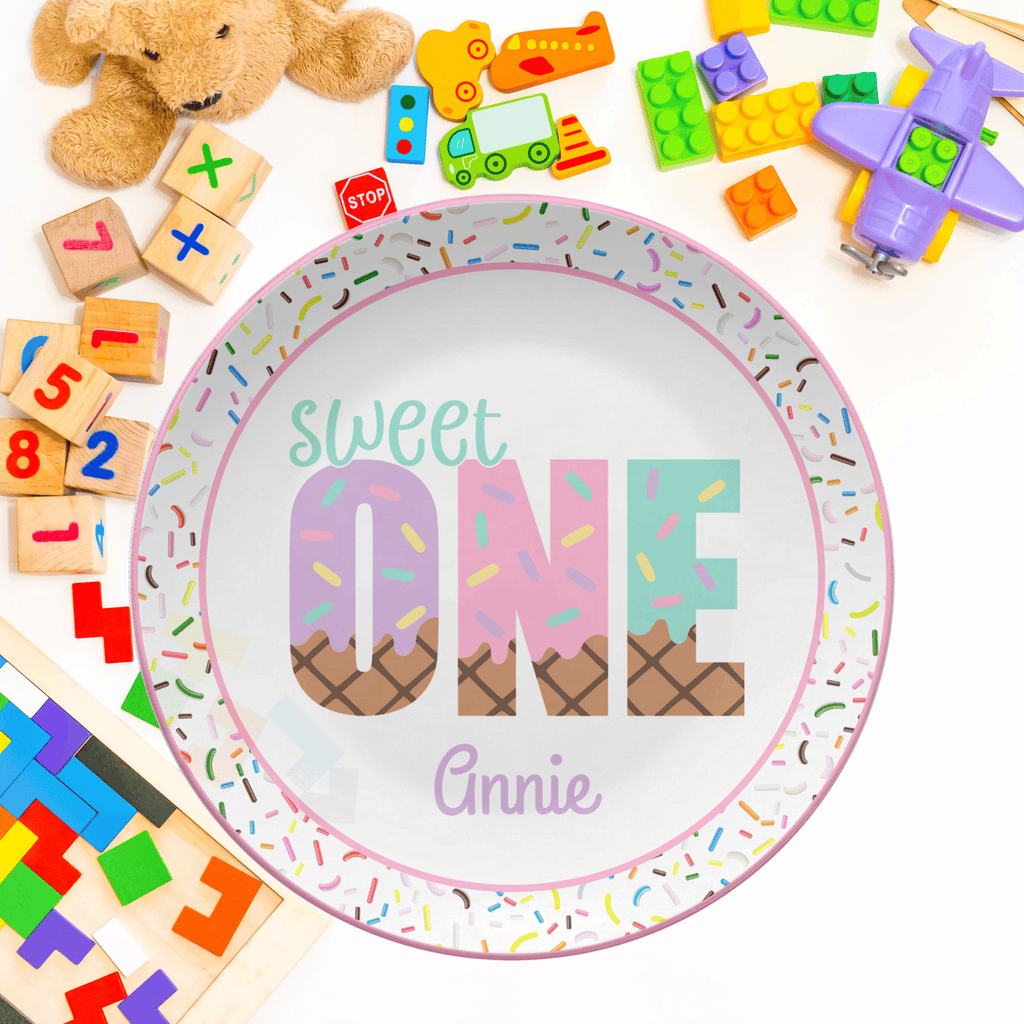 Sweet One Birthday Plate by Lil Plate Shop