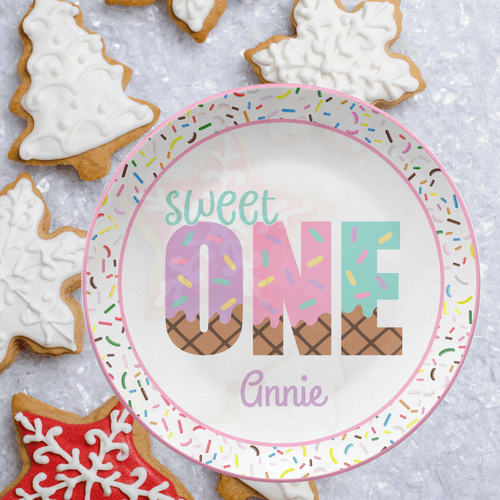 Sweet One Birthday Plate by Lil Plate Shop