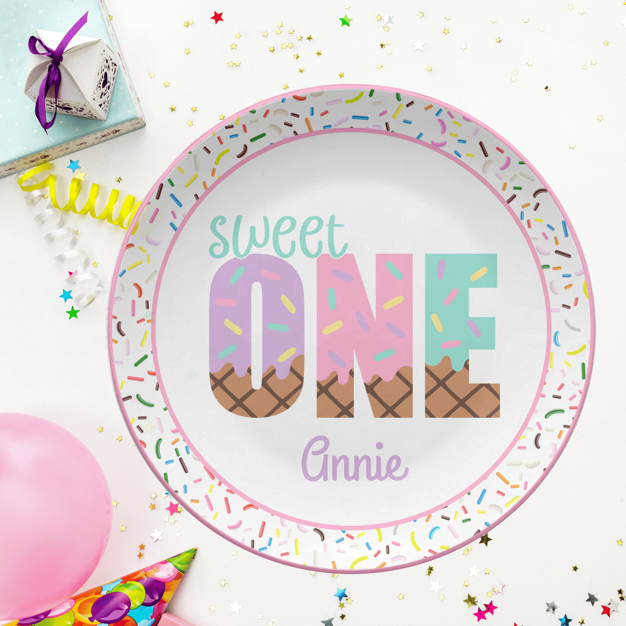 Sweet One Birthday Plate by Lil Plate Shop