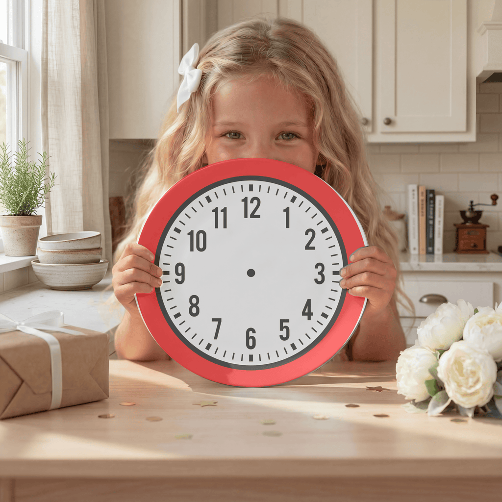 Telling Time Mealtime Plate by Lil Plate Shop