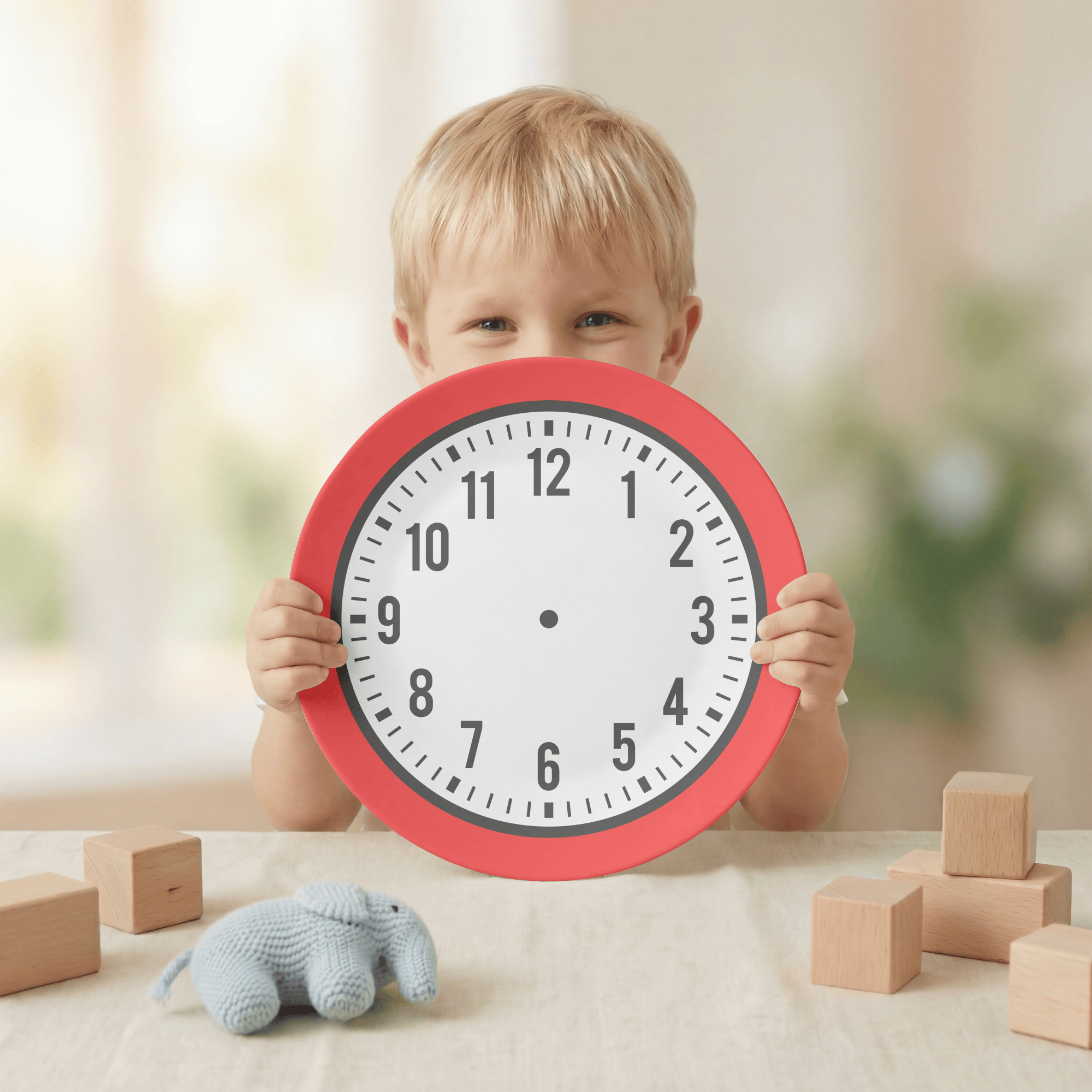 Telling Time Mealtime Plate by Lil Plate Shop