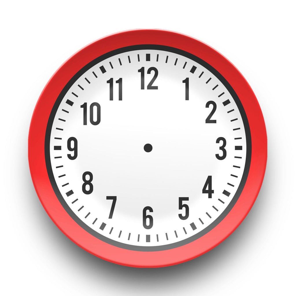 Telling Time Mealtime Plate by Lil Plate Shop