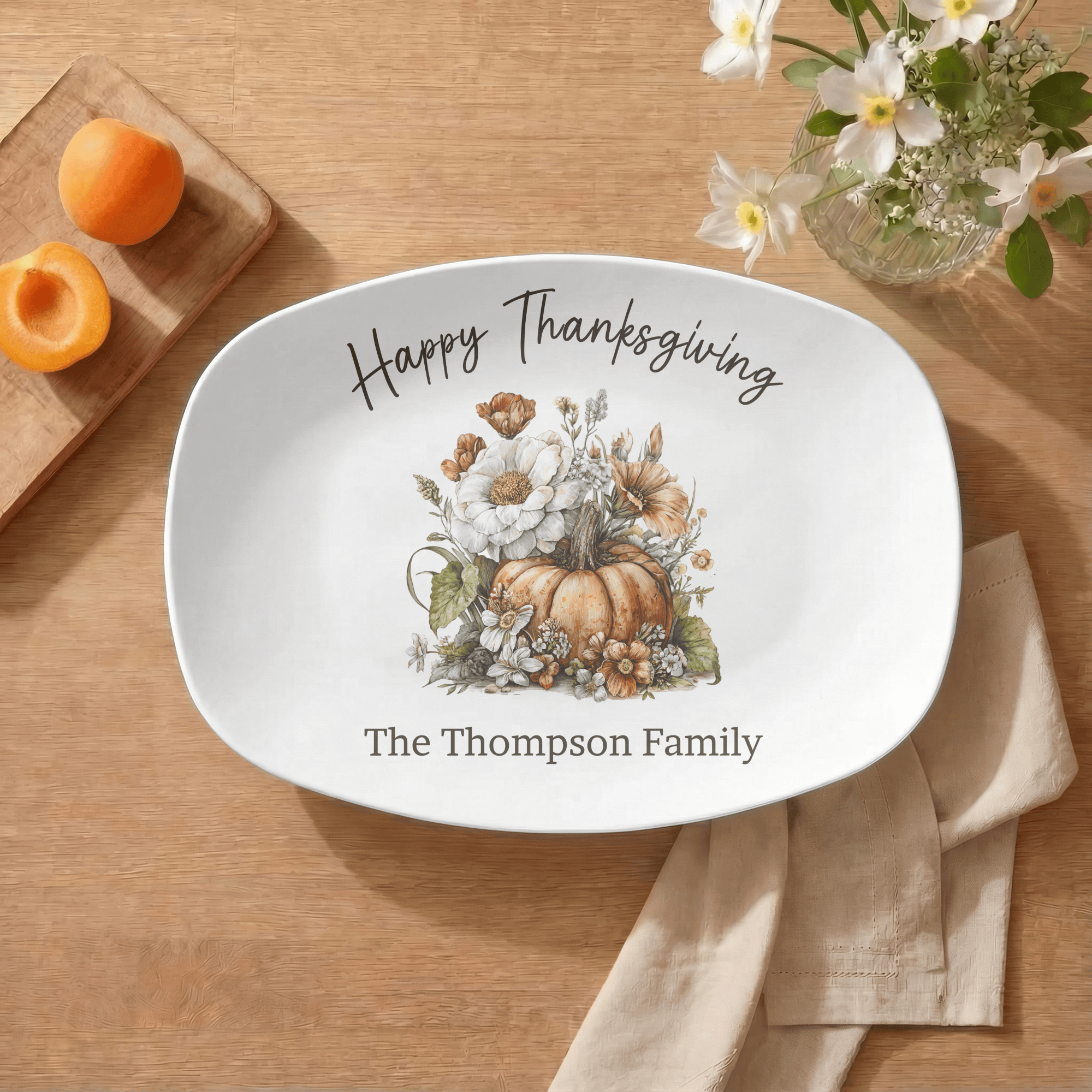 Thanksgiving Family Platter by Lil Plate Shop