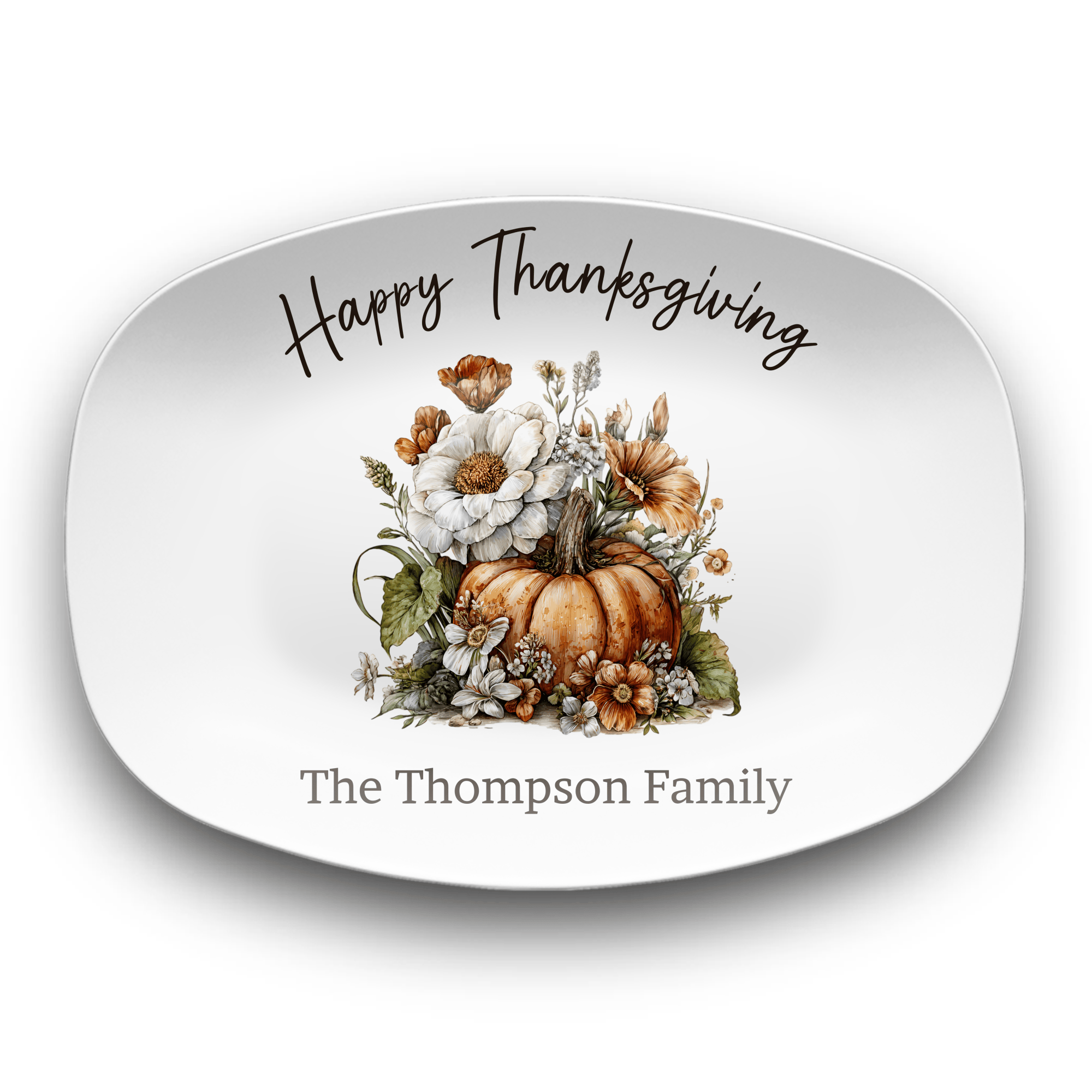 Thanksgiving Family Platter Platter by Lil Plate Shop
