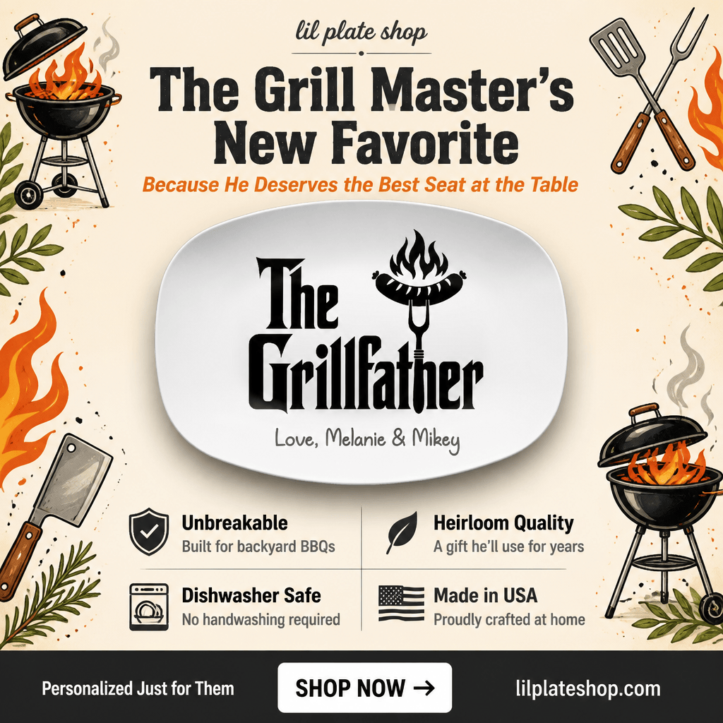 The Grillfather Platter by Lil Plate Shop