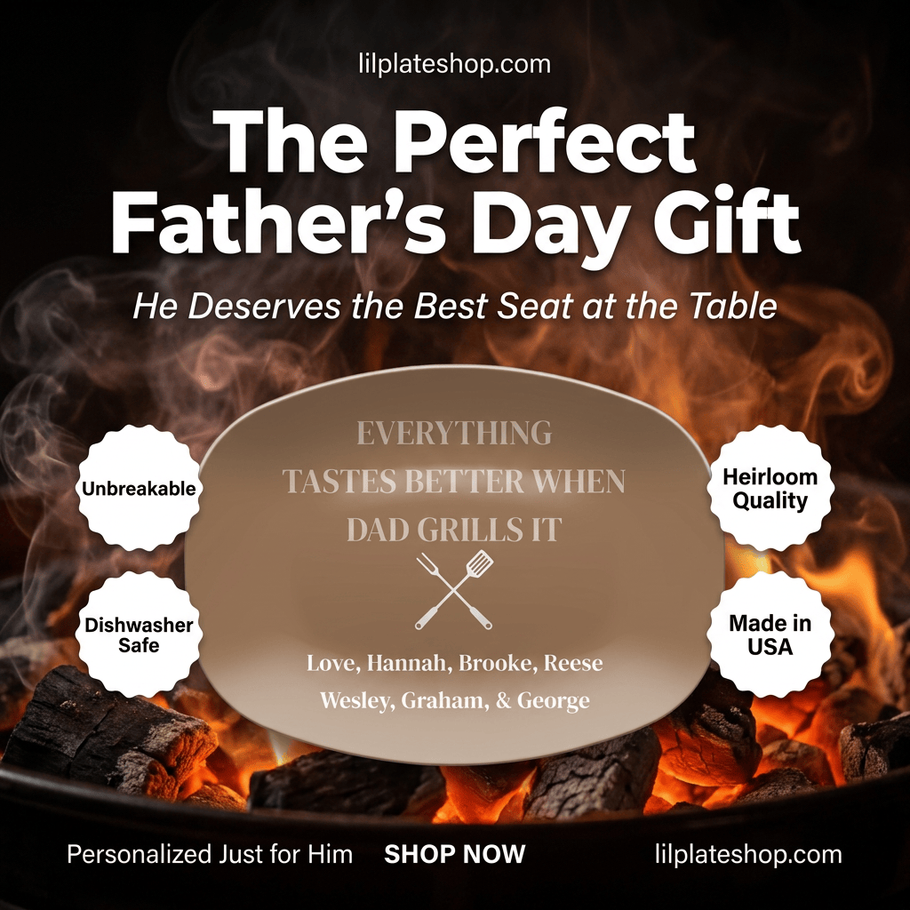 The Grillfather Platter by Lil Plate Shop