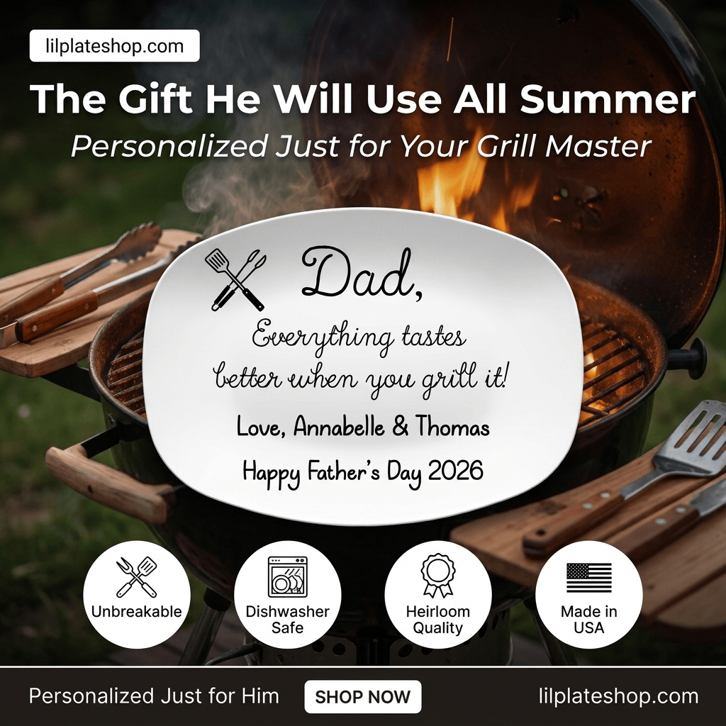 The Grillfather Platter by Lil Plate Shop