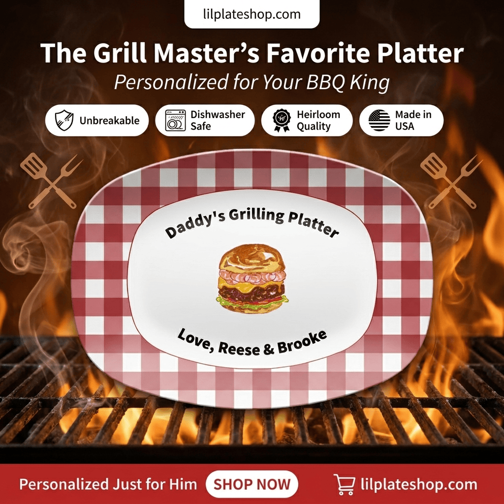 The Grillfather Platter by Lil Plate Shop