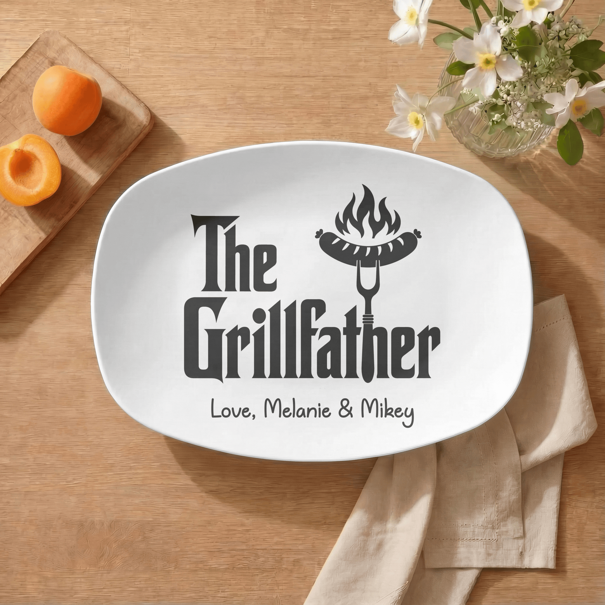 The Grillfather Platter Platter by Lil Plate Shop