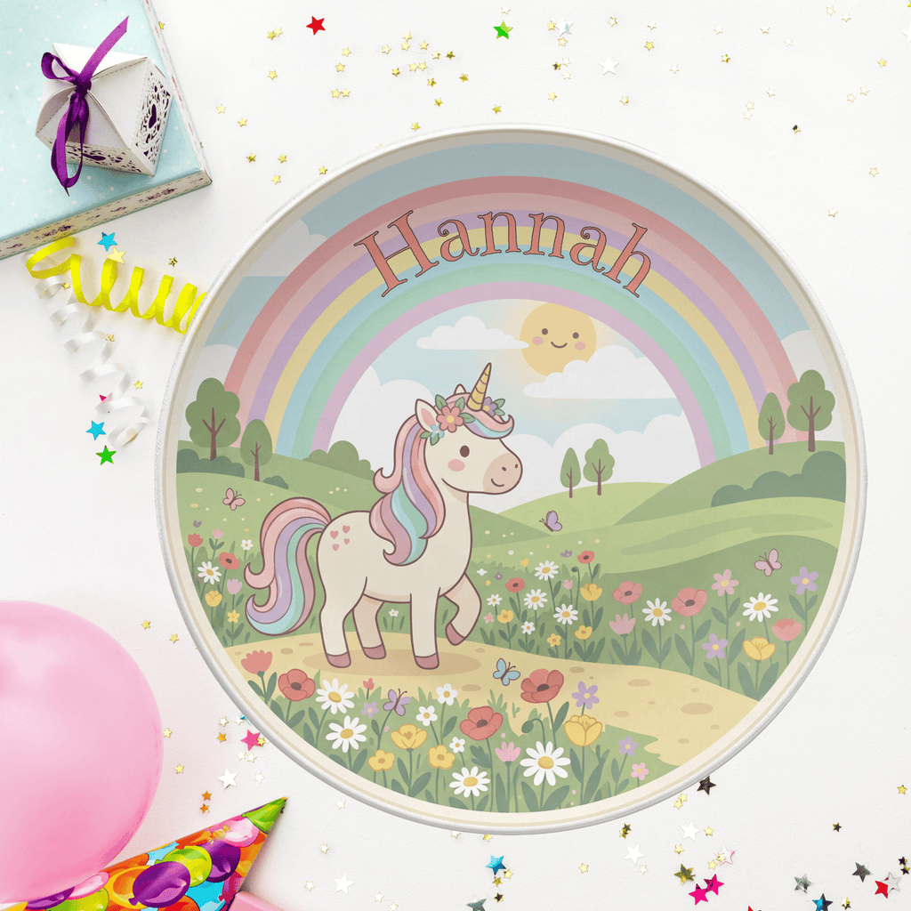 Unicorn Garden Plate by Lil Plate Shop